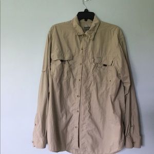 Columbia Field Gear szL men’s shirt lg sl tanGreat